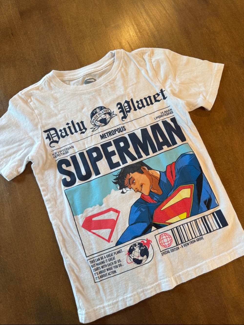 Daily Planet Superman Graphic Tee - White
